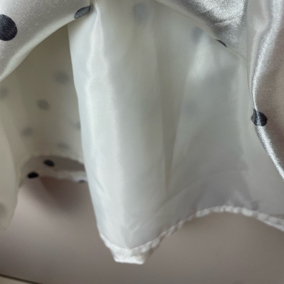BLACK LABEL by EVAN PICONE DRESS Ivory/black POLKA DOTS size 8 - Picture 5 of 13